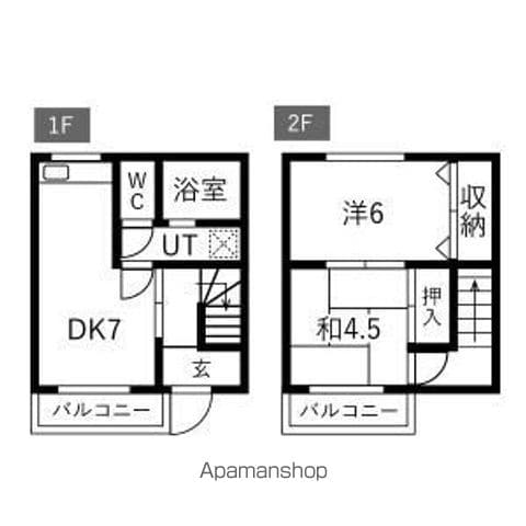 コーポ末広1の間取り写真