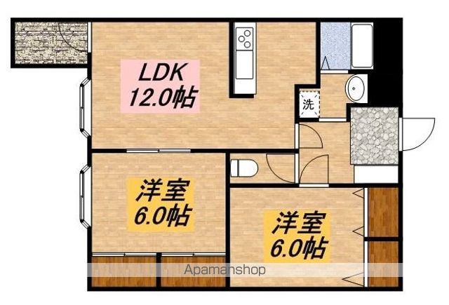 三鷹市下連雀のマンションの間取り