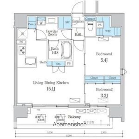 デュオフラッツ今池フレナの間取り