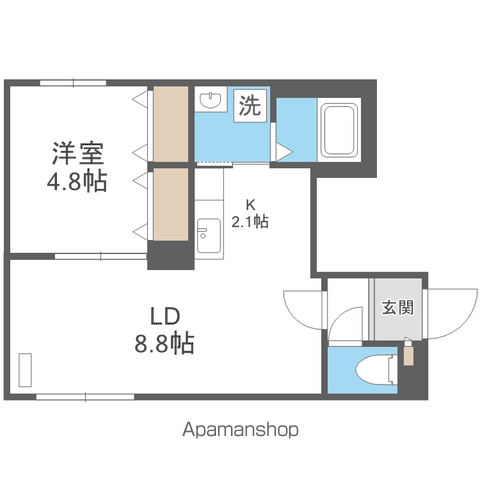 レクスベイル発寒の間取り写真