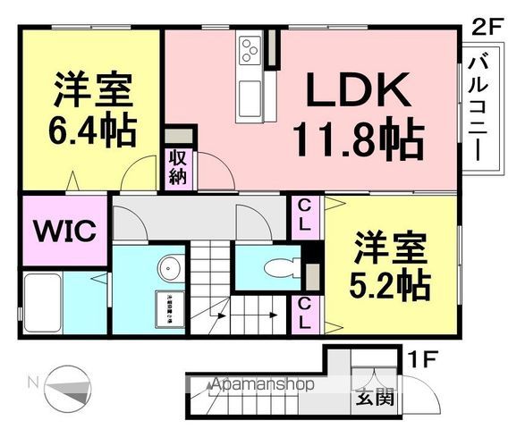 WEST SIDEの間取り写真