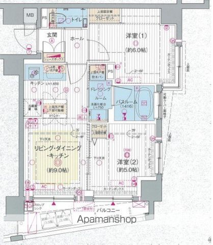 エステムプラザ池袋ザ・ヴィンテージの間取り