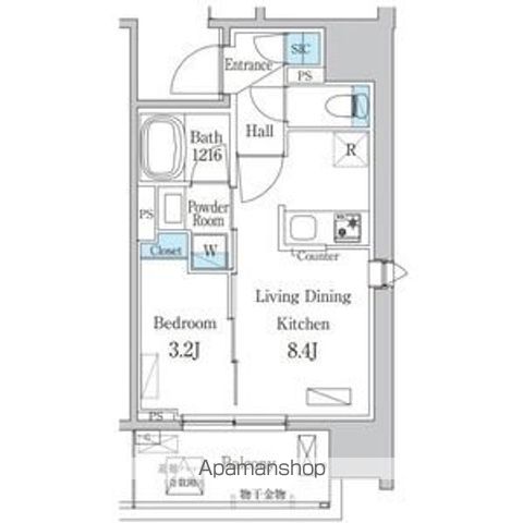 デュオフラッツ今池フレナの間取り
