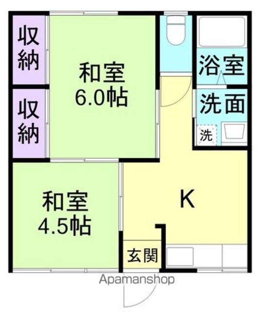 和歌山県和歌山市船所[3K/40m2]の間取図