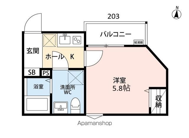 ISARHAUS蒔田の間取り写真