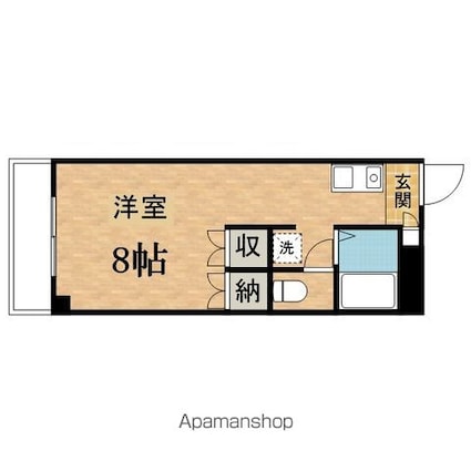 ウェルハイム小泉[1R/26.88m2]の間取図