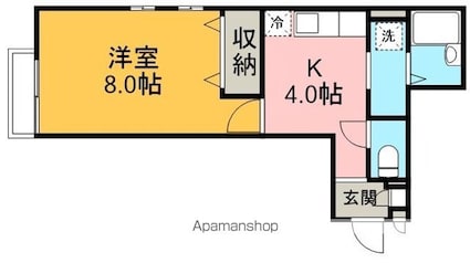 ヴェリタサクラーレ[1K/29.69m2]の間取図