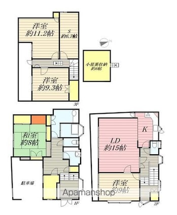 武藤邸[4SLDK/190.18m2]の間取図