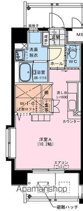 チェチーリア[1R/31.2m2]の間取図