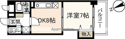 ＲＹＯＫＯビル[1DK/33.56m2]の間取図