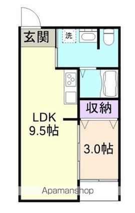 ＫＯＹＡ４３０[1LDK/34.36m2]の間取図