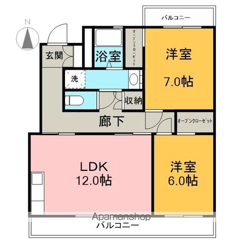 ラフォーレ富士の間取り写真