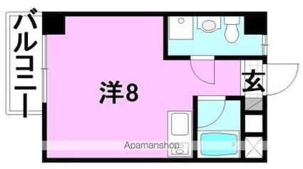 αーＮＥＸＴ土居田[1R/23.01m2]の間取図