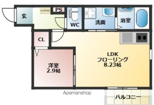 二日市中央２丁目アパートの間取り