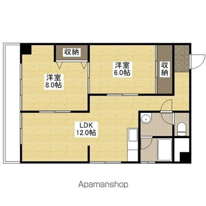 広島県広島市西区庚午中４丁目[2LDK/61m2]の間取図
