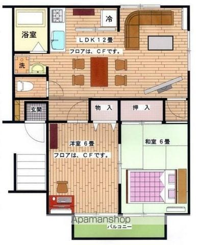 アルカディア５号棟の間取り