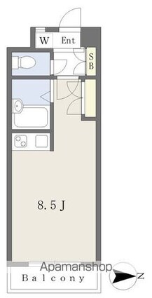 ビッグバン和光Ⅱ[1R/21.6m2]の間取図