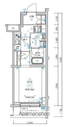 ＲＥＧＯＬＩＴＨ板橋本町[1K/26.35m2]の間取図