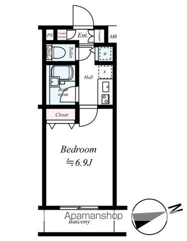 プレール・ドゥーク西新宿の間取り写真