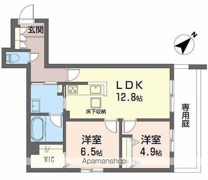 フィグ古江東町[2LDK/59.94m2]の間取図
