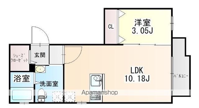 【仮称）美野島２丁目マンションの間取り】