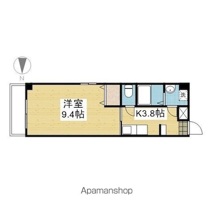 ＧＲＡＣＥ緑町[1K/28.69m2]の間取図