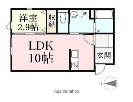 エミネンスコート　[1LDK/33.49m2]の間取図