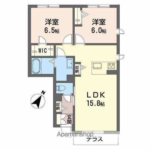 プロヌーブ内原 102 ｜ 和歌山県和歌山市内原962番4,962番23（賃貸アパート2LDK・1階・60.92㎡） その2