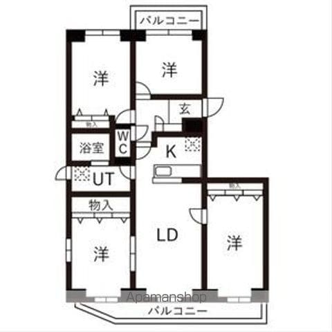 BRO北野の間取り写真