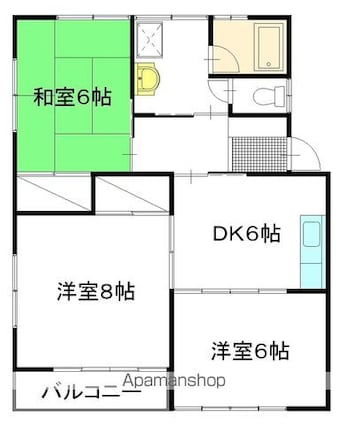 秀栄コーポ[3DK/57.75m2]の間取図