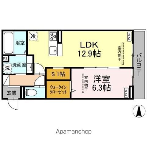 GRAND DーROOM里山辺の間取り写真