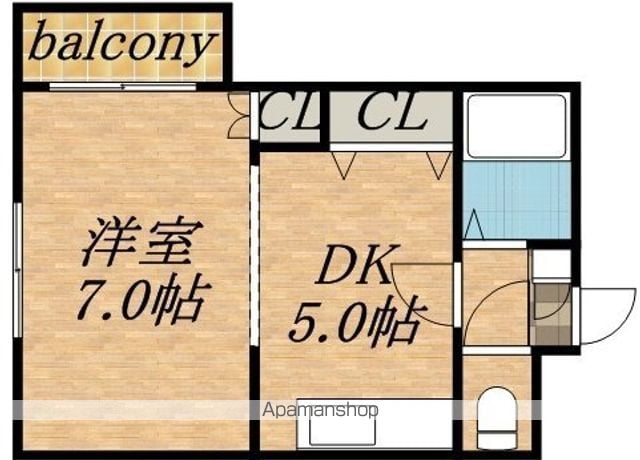 エンドレス三井南6条の間取り写真