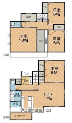 寿北Ｎ貸家[4SLDK/130m2]の間取図