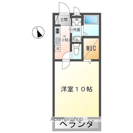 ハイツＡＫＵＡ[1K/30.34m2]の間取図