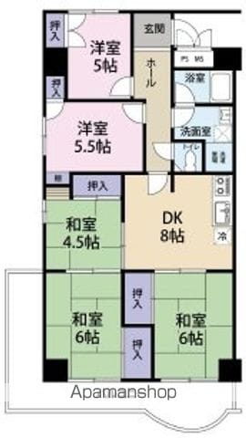 青葉丘マンションの間取り写真