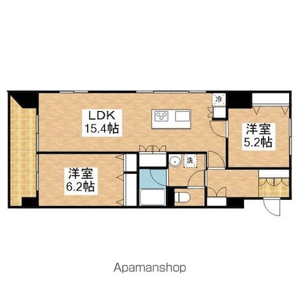 センチュリースクエア千種[2LDK/65.14m2]の間取図