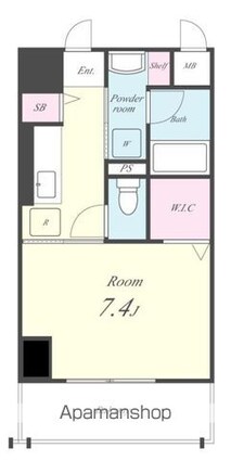 Ｐｒｏｎｉｔｙ　Ｈｉｌｌ[1K/27.28m2]の間取図