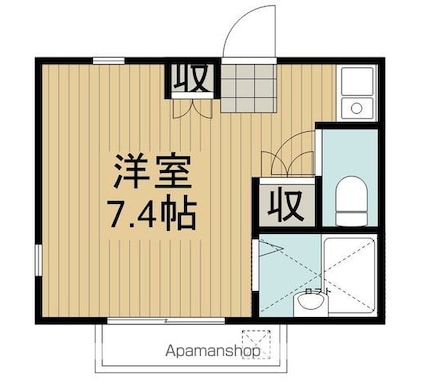 ボナール井草[1R/17.9m2]の間取図