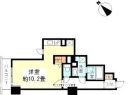 東京都渋谷区円山町[1R/31.34m2]の間取図