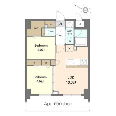 SーRESIDENCE薬院AUREATEの間取り写真