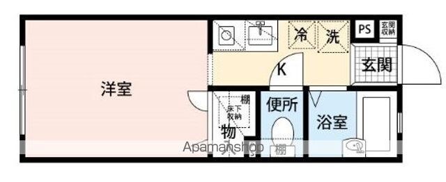 アネックスＣ[1R/19.87m2]の間取図