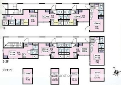 Ｃｒｅｓｔａ松陰[1R/12.41m2]の間取図