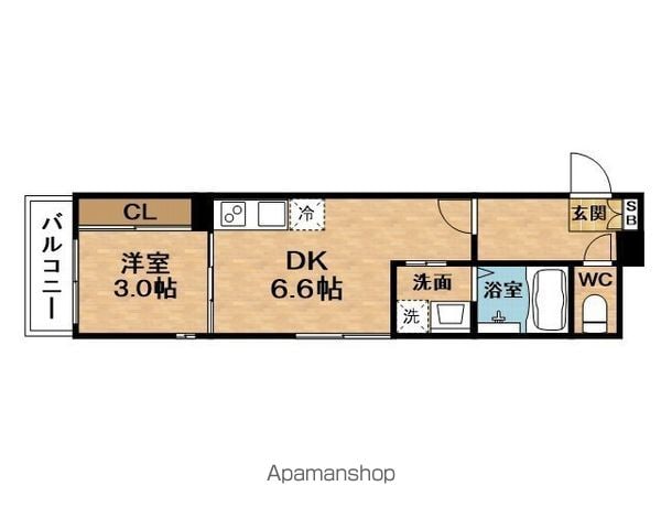 SUNMAPLEKAMISHINJOの間取り写真