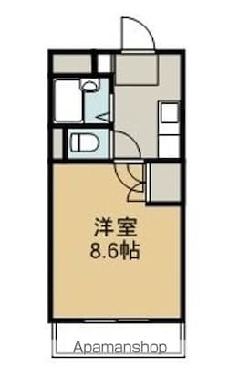 グレイス・コート樹木[1K/24.84m2]の間取図
