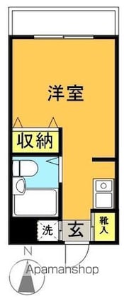東京都杉並区高井戸東４丁目[1R/16.06m2]の間取図