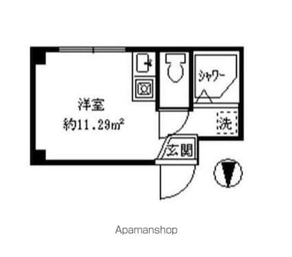 東京都中野区野方５丁目[1R/11.29m2]の間取図