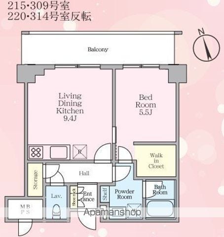 ソライエアイルときわ台の間取り