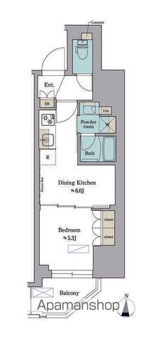 ＢＲＩＬＬＩＡ　ＩＳＴ　錦糸公園の間取り
