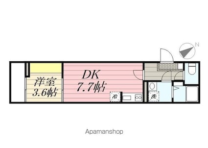 Ｇｒａｎｄｉｒ[1DK/29.1m2]の間取図