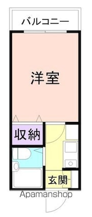ＧＬハイム[1K/21.48m2]の間取図